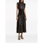 KHAITE The Uni leather maxi dress